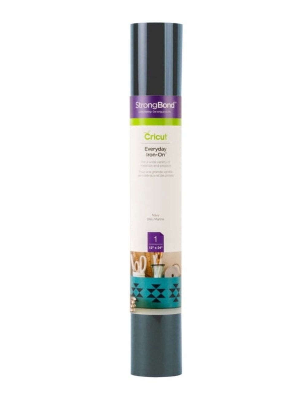 Cricut Everyday Iron-On Vinyl, Black, 12" x 24"-NWT